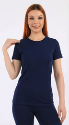 أندر شيرت حريمي نص كم قطن استرتش