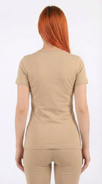 أندر شيرت حريمي نص كم قطن استرتش