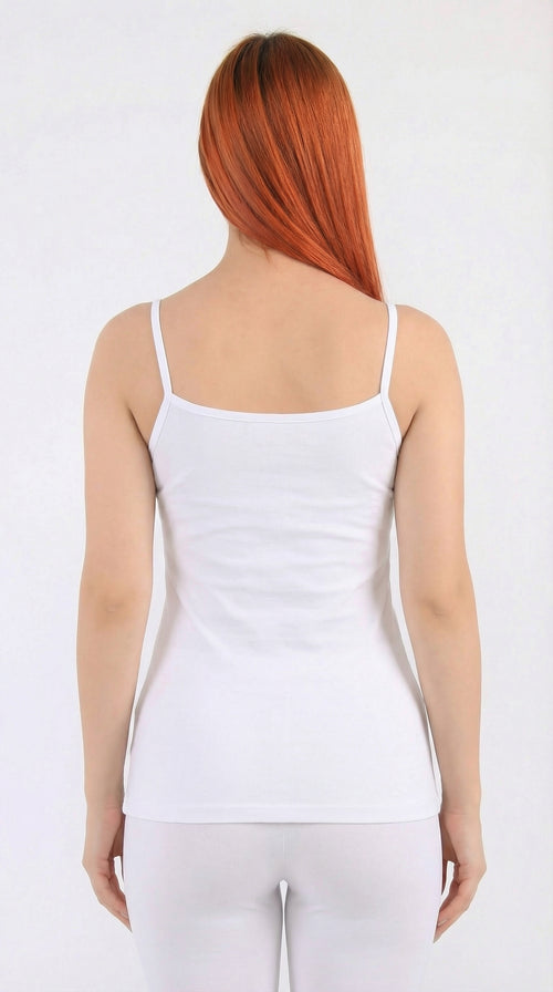 توب حمالة رفيعة حريمي قطن استرتش