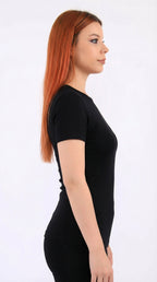 أندر شيرت حريمي نص كم قطن استرتش