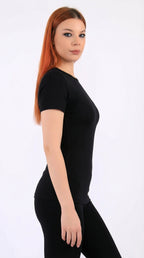 أندر شيرت حريمي نص كم قطن استرتش