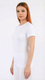 أندر شيرت حريمي نص كم قطن استرتش