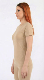 أندر شيرت حريمي نص كم قطن استرتش