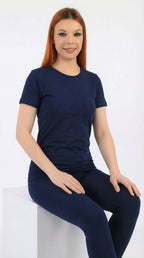 أندر شيرت حريمي نص كم قطن استرتش