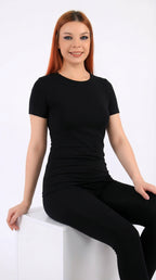 أندر شيرت حريمي نص كم قطن استرتش