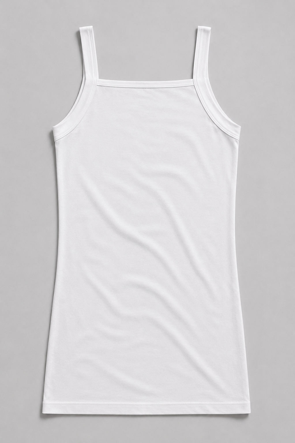 Men's Square-Neck Stretch Cotton Undershirt