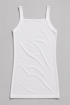 Men's Square-Neck Stretch Cotton Undershirt
